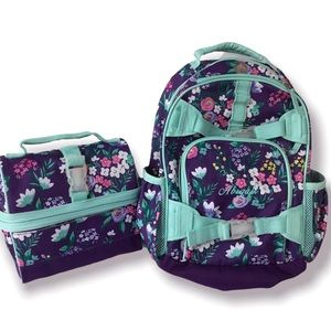 Pottery Barn Small Backpack and matching Retro Lunchbox